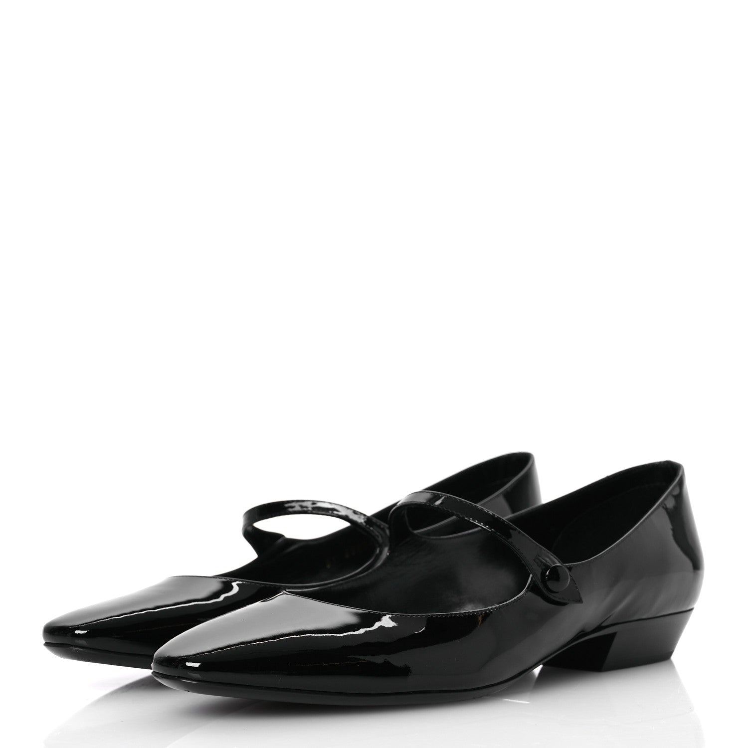 Saint Laurent Patent Calfskin Sixtine 20 Pumps 40 Black 4 of 12