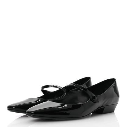 Saint Laurent Patent Calfskin Sixtine 20 Pumps 40 Black 4 of 12