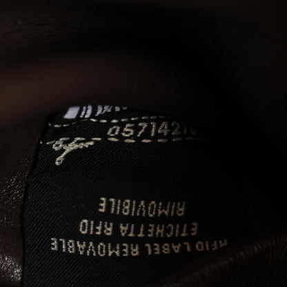 Fendi Vitello Seta Glazed Fabric FF 1974 Medium Peekaboo X-Lite Black 7 of 10