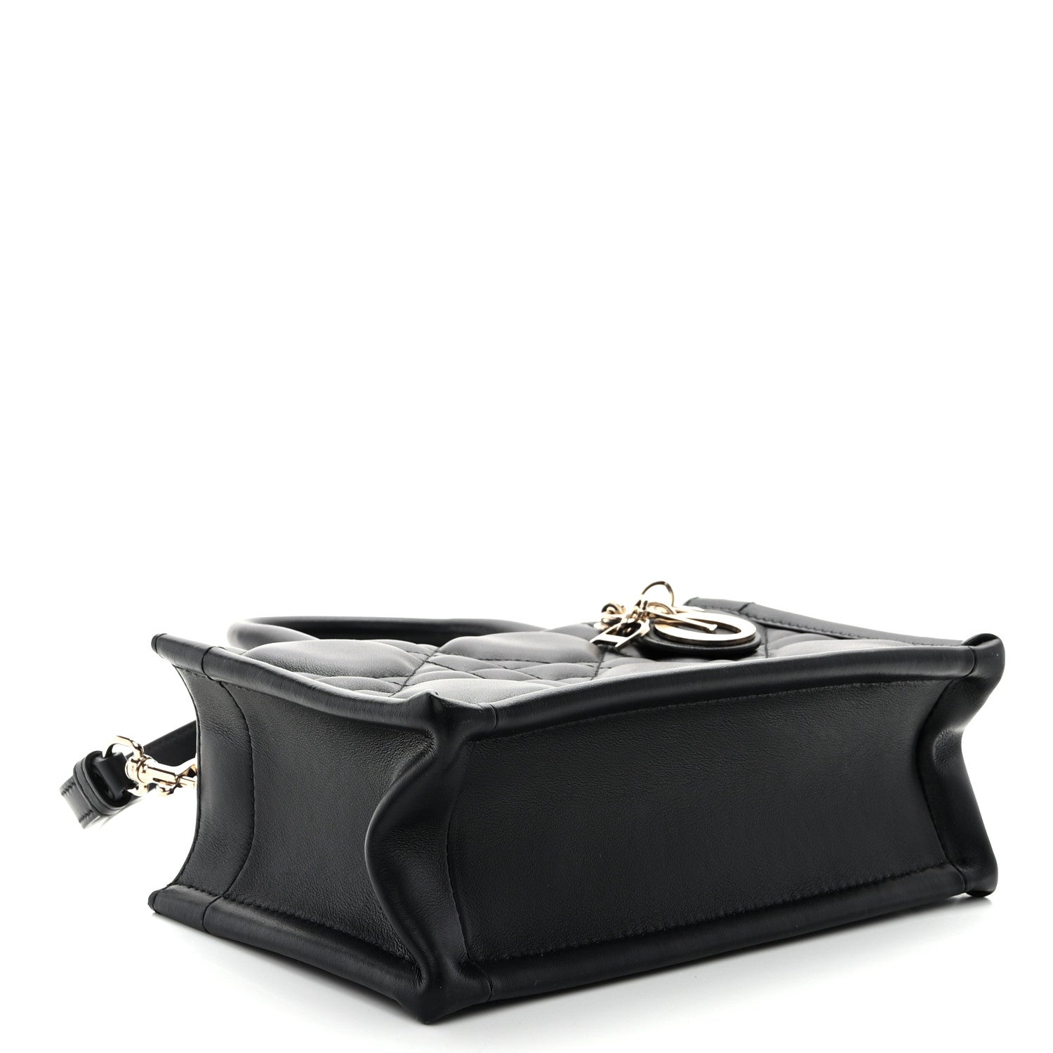 Christian Dior Calfskin Macrocannage Mini Book Tote Black 4 of 10