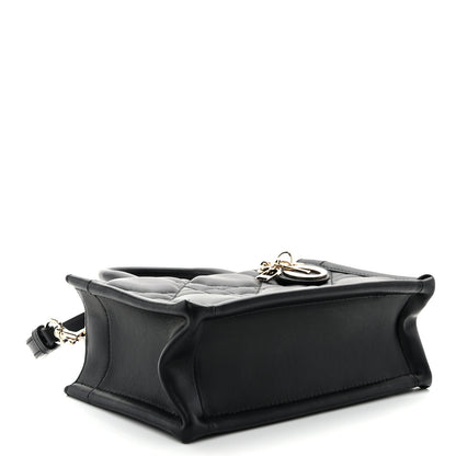 Christian Dior Calfskin Macrocannage Mini Book Tote Black 4 of 10