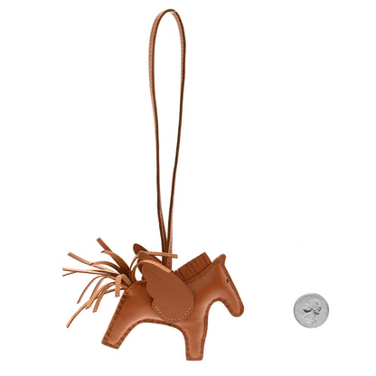 Hermes Milo Lambskin Swift Grigri Rodeo Pegase Horse Bag Charm PM Gold 2 of 5