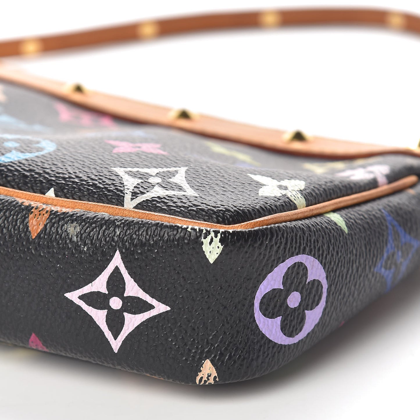 Monogram Multicolor Pochette Accessories Black