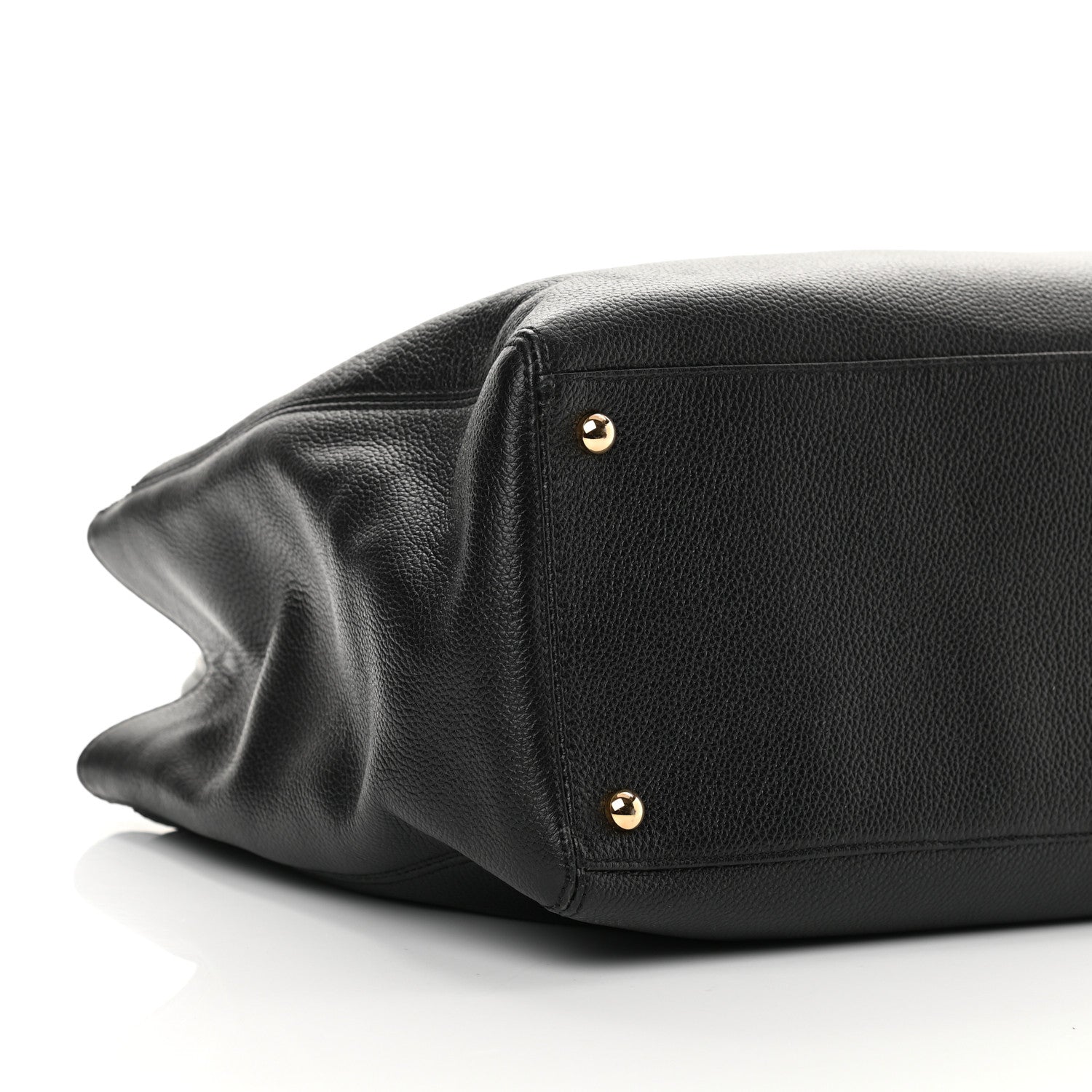 Chanel Calfskin Cerf Executive Shopper Tote Black 10 of 11