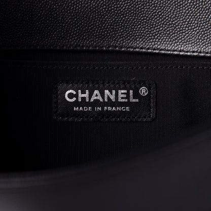 Chanel Caviar Quilted Medium Boy Flap So Black 9 of 12