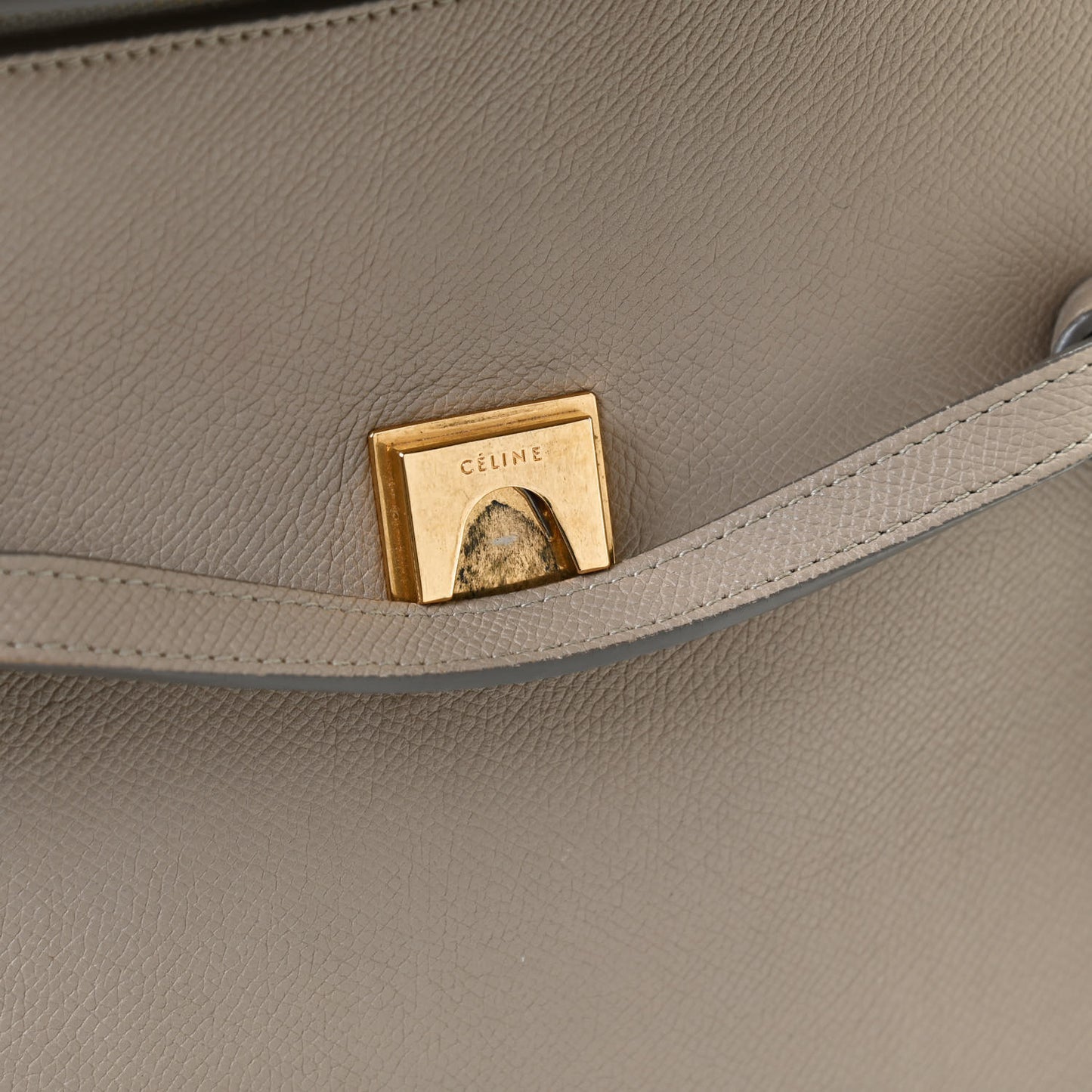 Grained Calfskin Micro Belt Bag Light Taupe