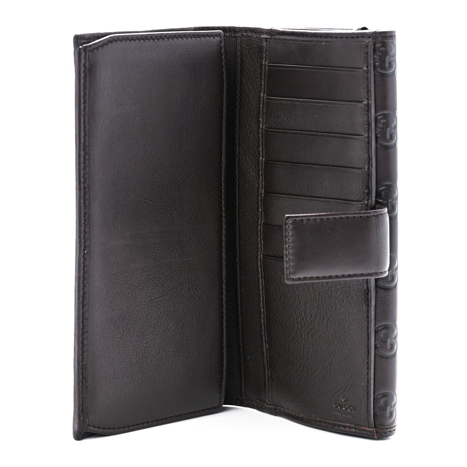 Gucci Guccissima Mayfair Continental Wallet Dark Brown 6 of 11