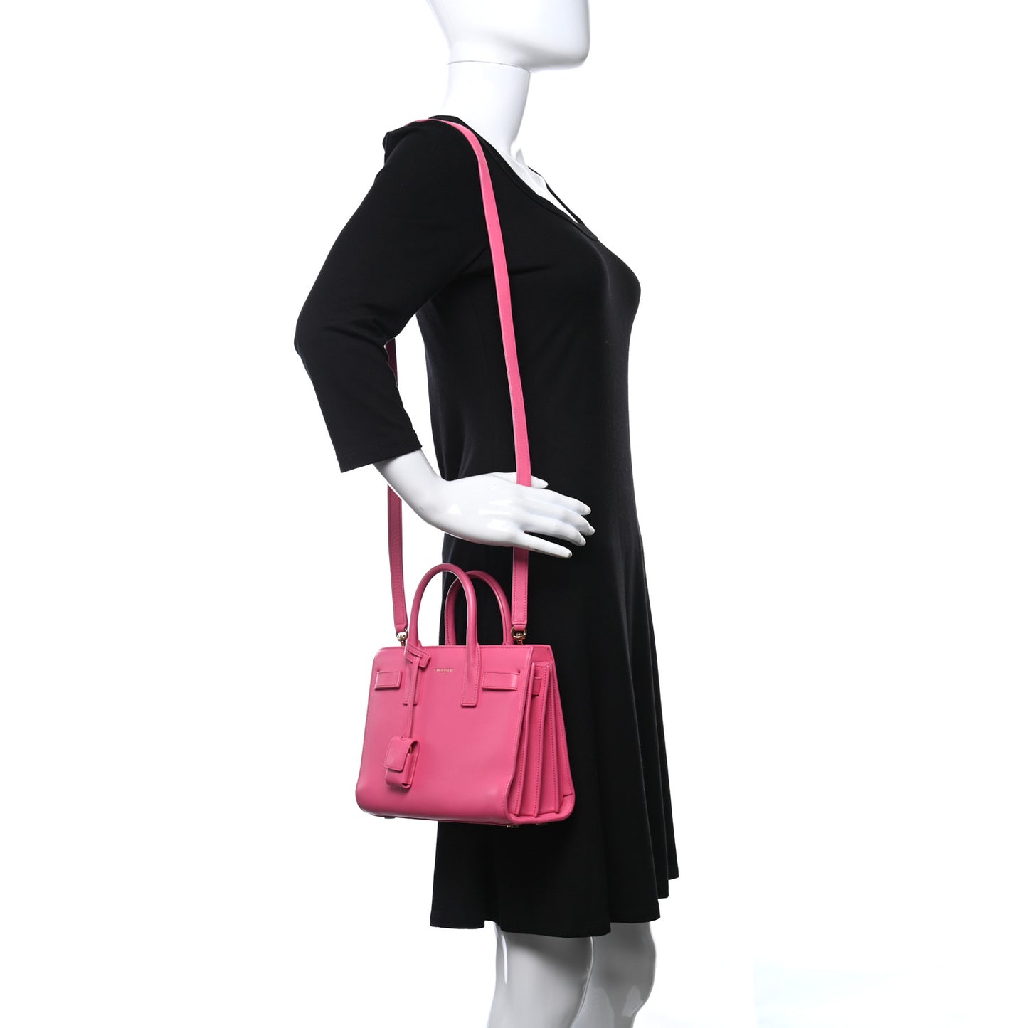 Calfskin Nano Sac De Jour Lipstick Fuchsia