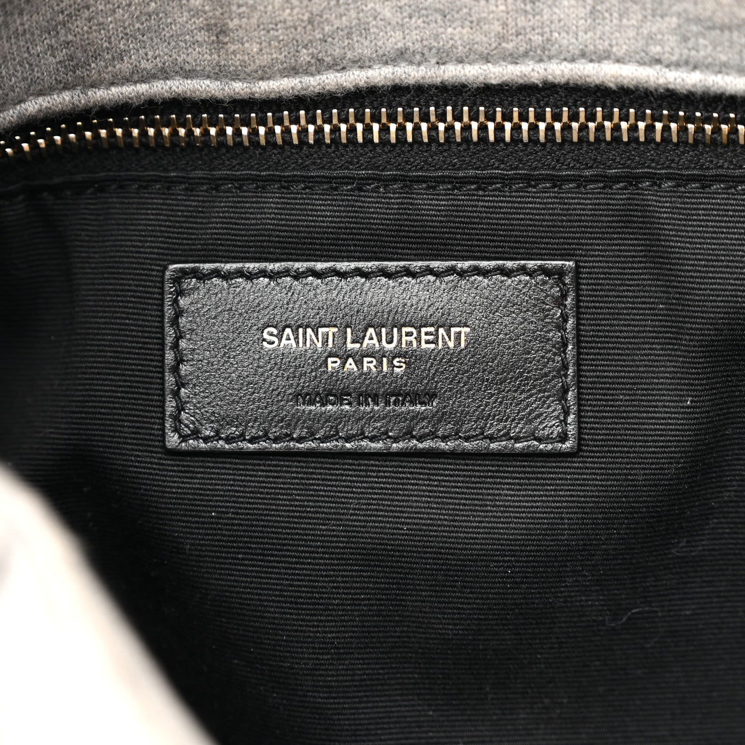 Saint Laurent Jersey Quilted Medium Loulou Puffer Monogram Chain Satchel Grey Cloud 6 of 10