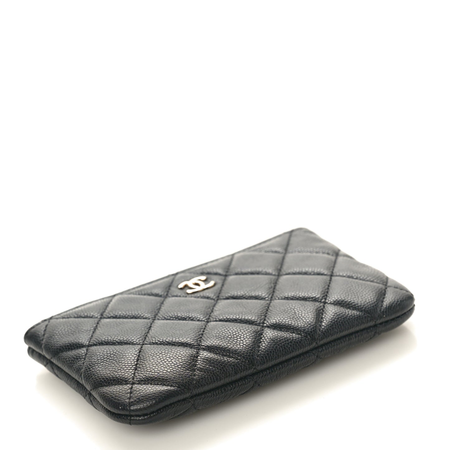 Caviar Quilted Small Pouch Black