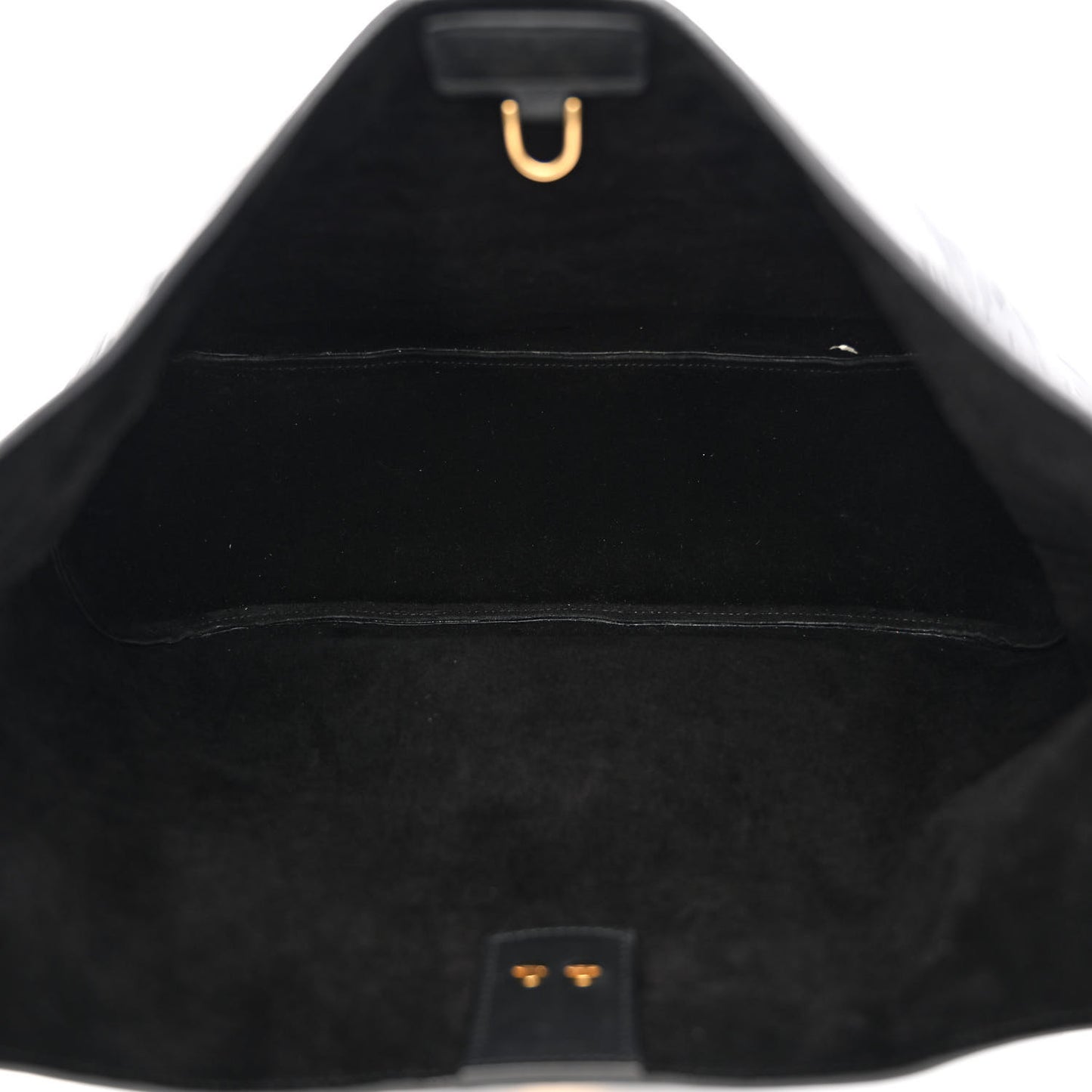 Calfskin Embossed Gancini Margot Hobo Black