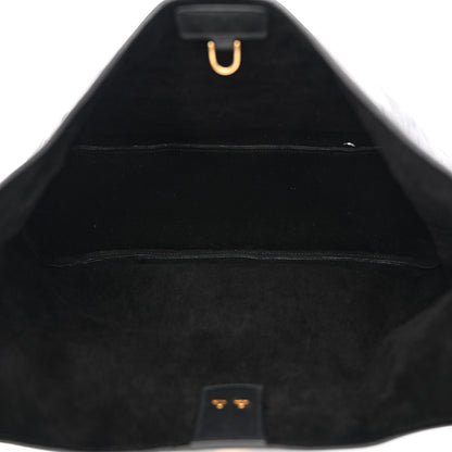 Salvatore Ferragamo Calfskin Embossed Gancini Margot Hobo Black 6 of 11