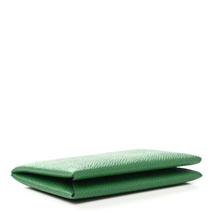 Hermes Epsom Calvi Card Case Cactus 3 of 7