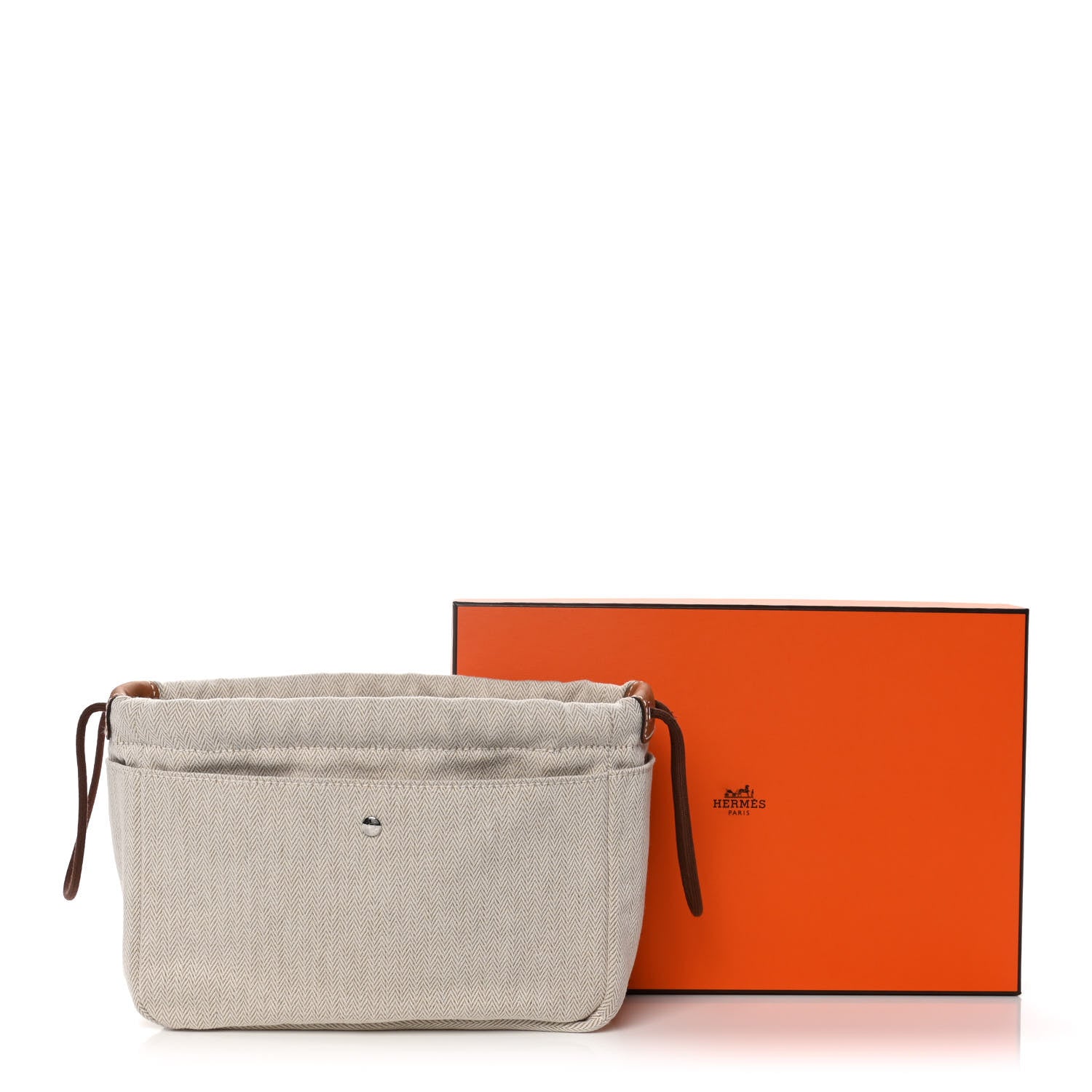 Hermes Canvas Barenia Fourbi 20 PM Pouch Naturel Fauve 11 of 11