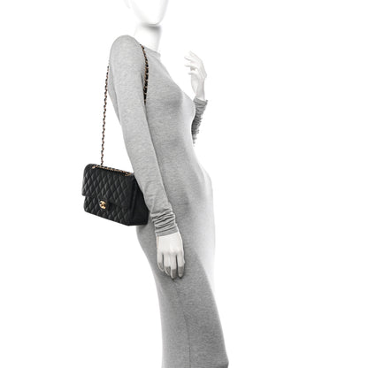 Chanel Caviar Quilted Medium Double Flap Black 2 of 11