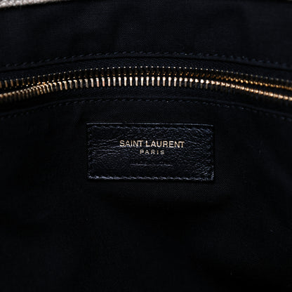 Saint Laurent Linen Calfskin Rive Gauche Tote Natural 8 of 13