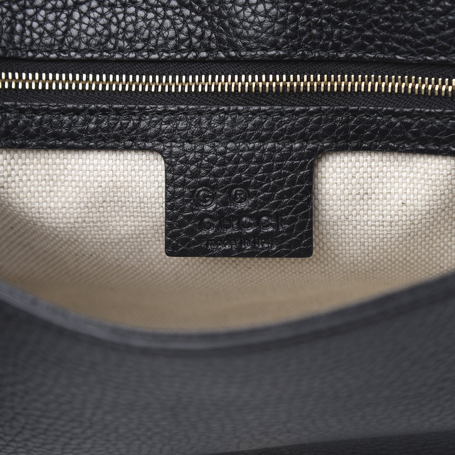 Pebbled Calfskin Medium Soho Flap Crossbody Black