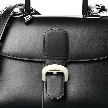 Delvaux Box Calfskin MM Brillant Clouds Satchel Black Ciel 8 of 15