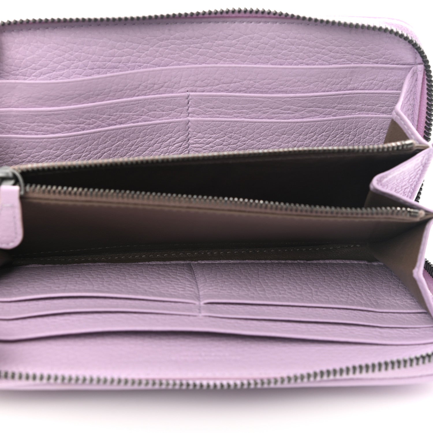 Bottega Veneta Nappa Intrecciato Zip Around Wallet Lilac 5 of 10