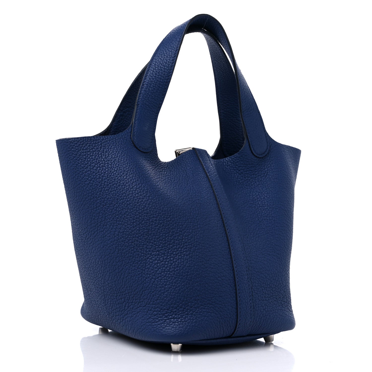 Hermes Taurillon Clemence Picotin Lock 18 PM Bleu Nuit 3 of 9