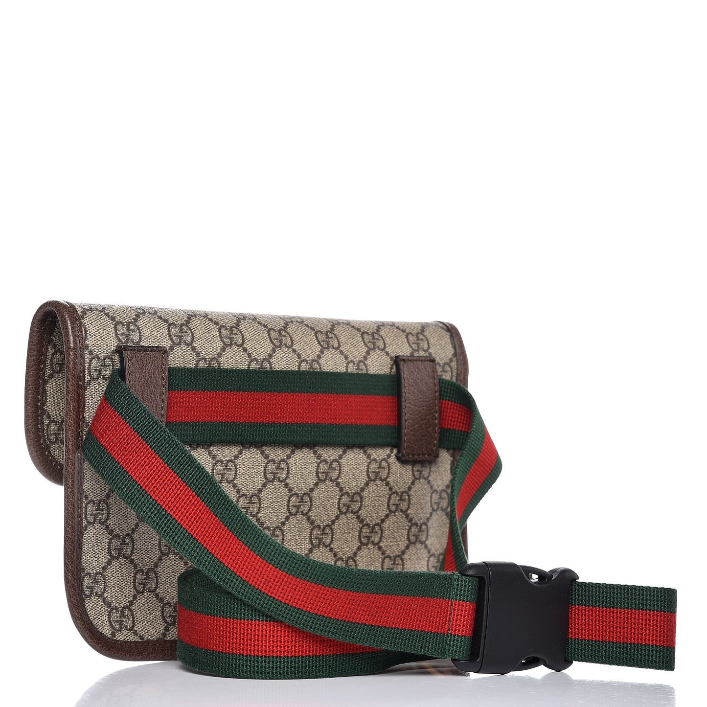 GG Supreme Monogram Neo Vintage Web Belt Bag Brown
