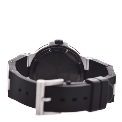 Bulgari Aluminum Rubber 38mm Diagono Quartz Watch 5 of 6