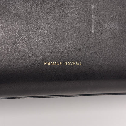 Mansur Gavriel Calfskin Sun Bag Black Blue 7 of 7