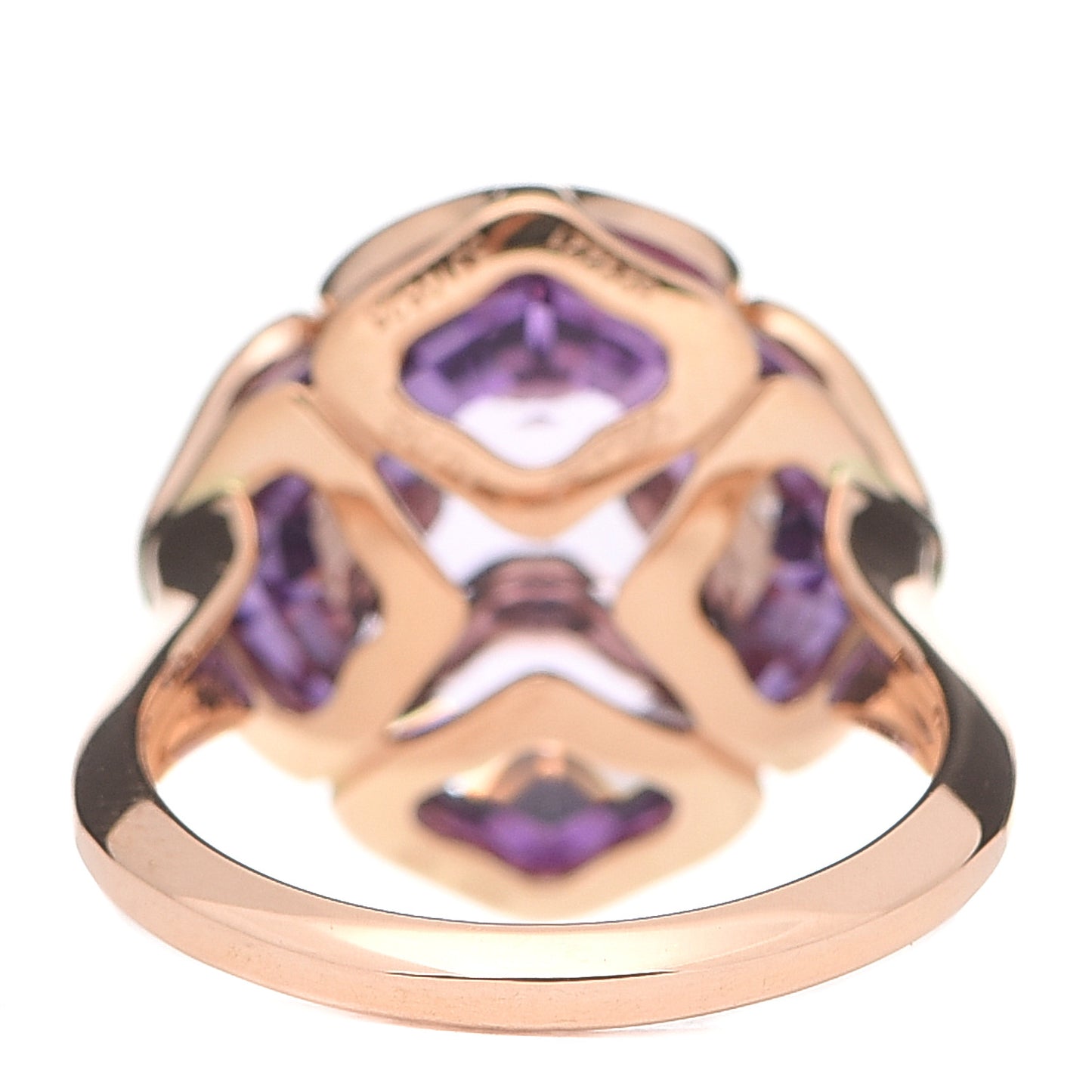18K Rose Gold Amethyst Imperiale Cocktail Ring 49 5