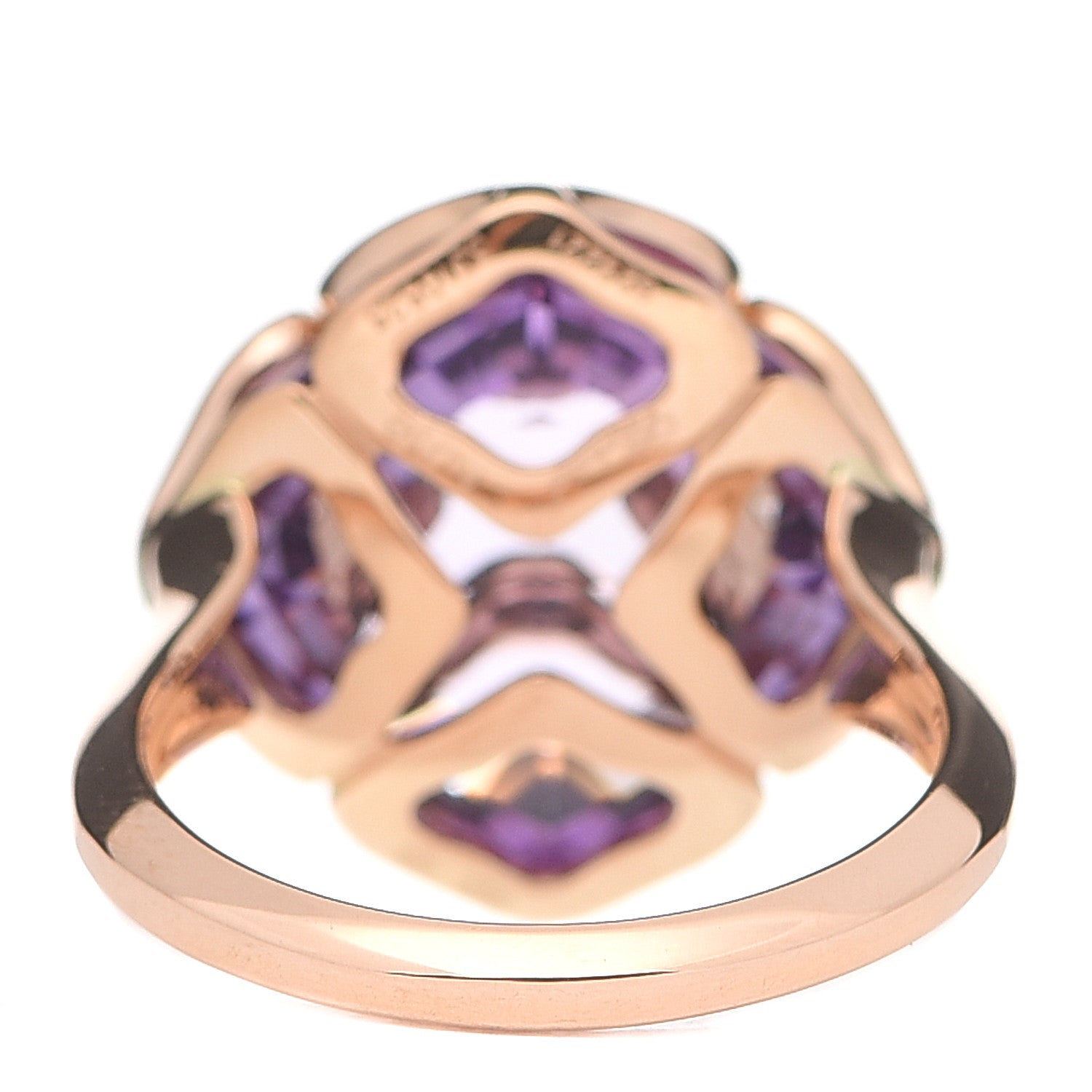 Chopard 18K Rose Gold Amethyst Imperiale Cocktail Ring 49 5 3 of 5