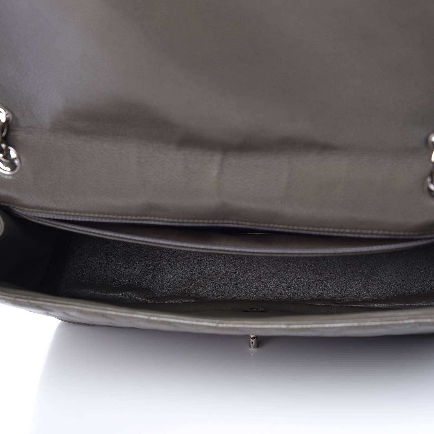 Chanel Caviar Quilted Maxi Single Flap Grey 5 of 7