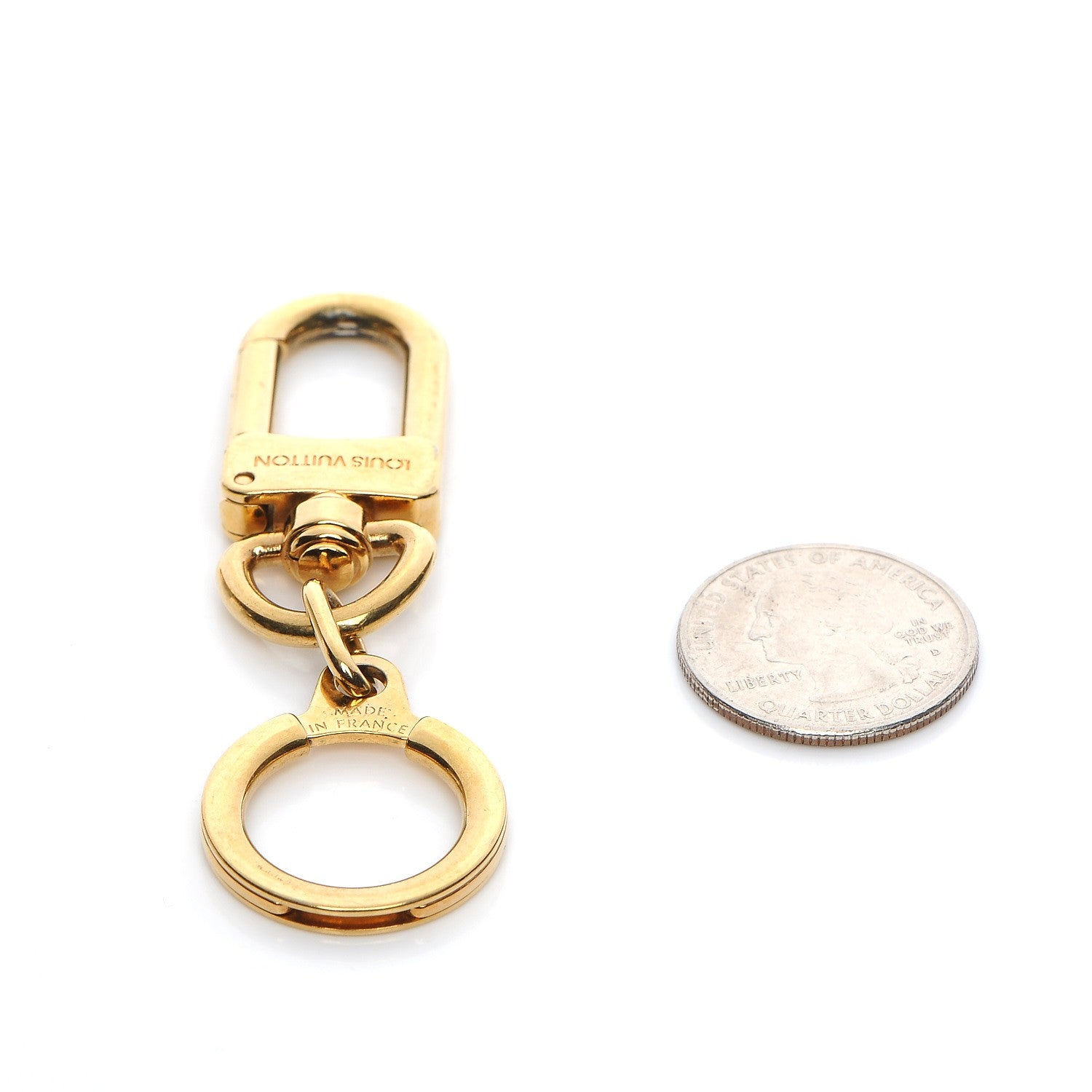 Louis Vuitton Pochette Extender Key Ring Gold 2 of 4