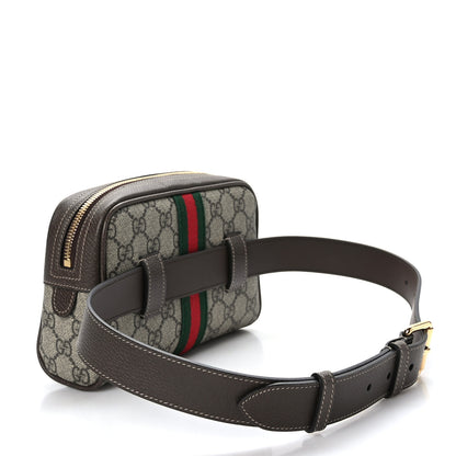Gucci GG Supreme Monogram Web Small Ophidia Belt Bag 75 30 Dark Brown 3 of 10