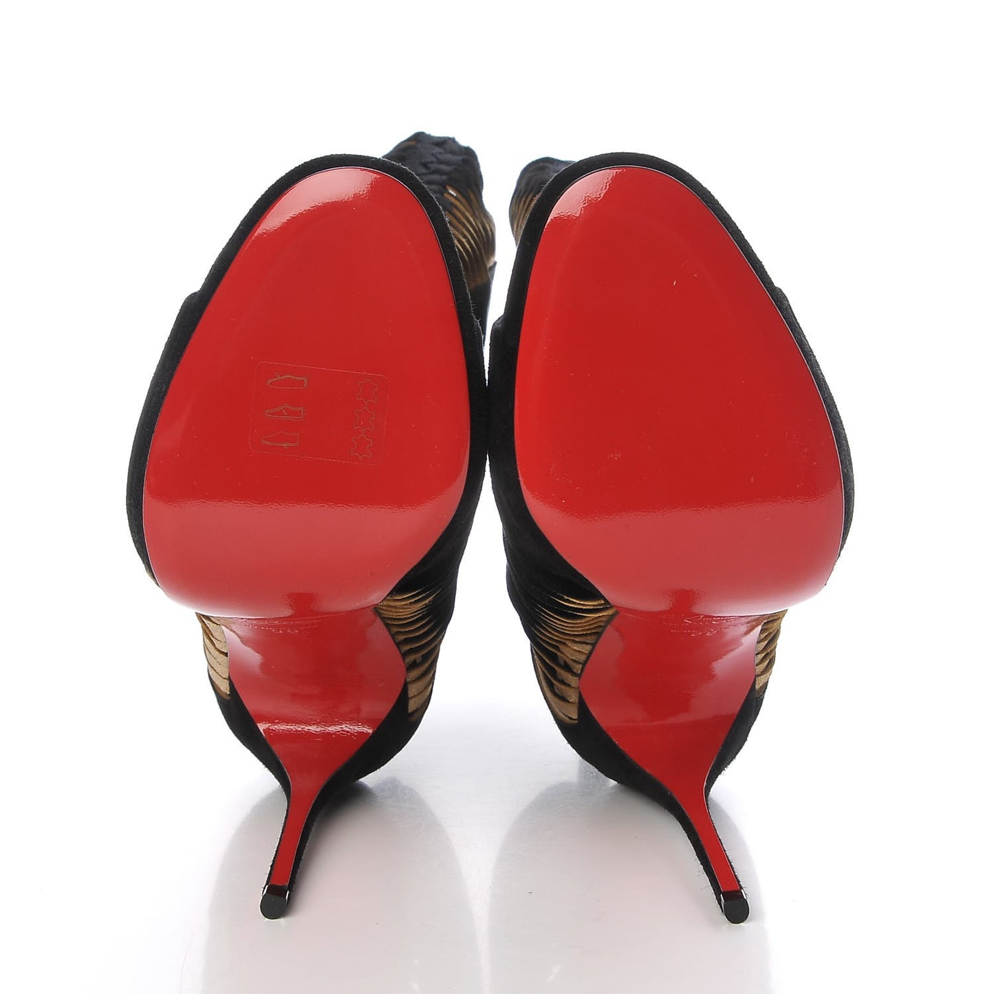 Veau Velours Nappa Miss Circus 120 Peep Toe Boots 38 Black