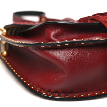 Chloe Calfskin Braided Small Hudson Shoulder Bag Sienna Red 8 of 10