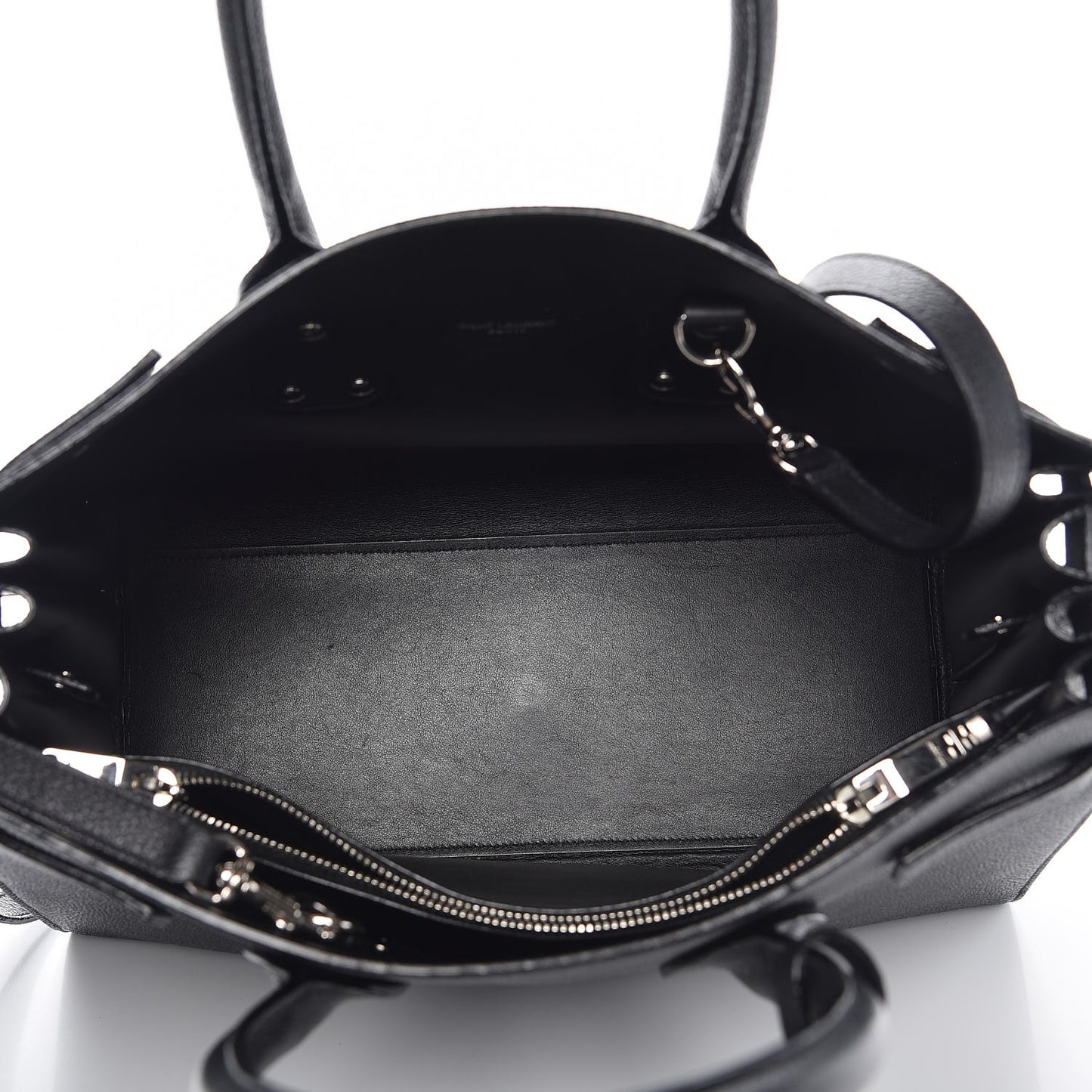 Grained Calfskin Small Sac De Jour Black