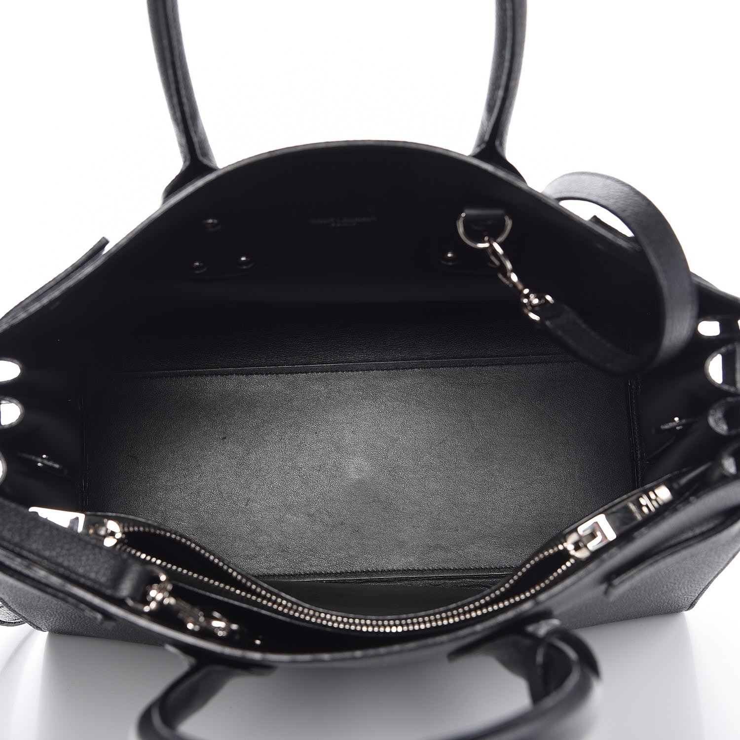 Saint Laurent Grained Calfskin Small Sac De Jour Black 6 of 8