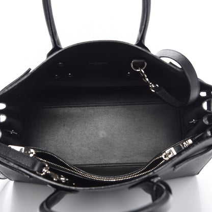 Saint Laurent Grained Calfskin Small Sac De Jour Black 6 of 8