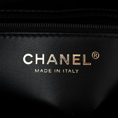 Chanel Shiny Aged Calfskin Quilted Nano Kelly Shopper Black 6 of 11