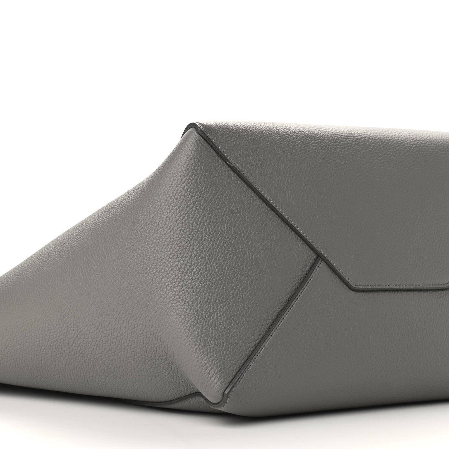 Soft Grained Calfskin Small Belt Cabas Phantom Zinc