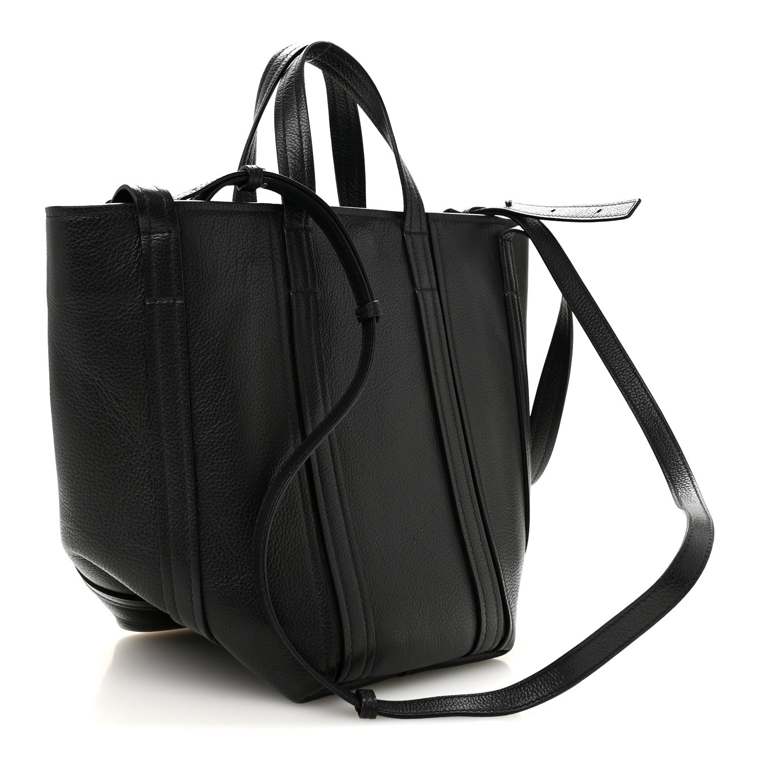 Balenciaga Grained Calfskin Small Everyday North South Shoulder Tote Bag Black 3 of 10