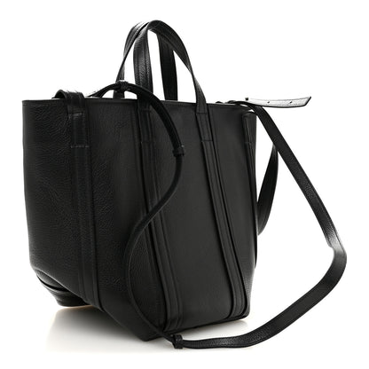 Balenciaga Grained Calfskin Small Everyday North South Shoulder Tote Bag Black 3 of 10