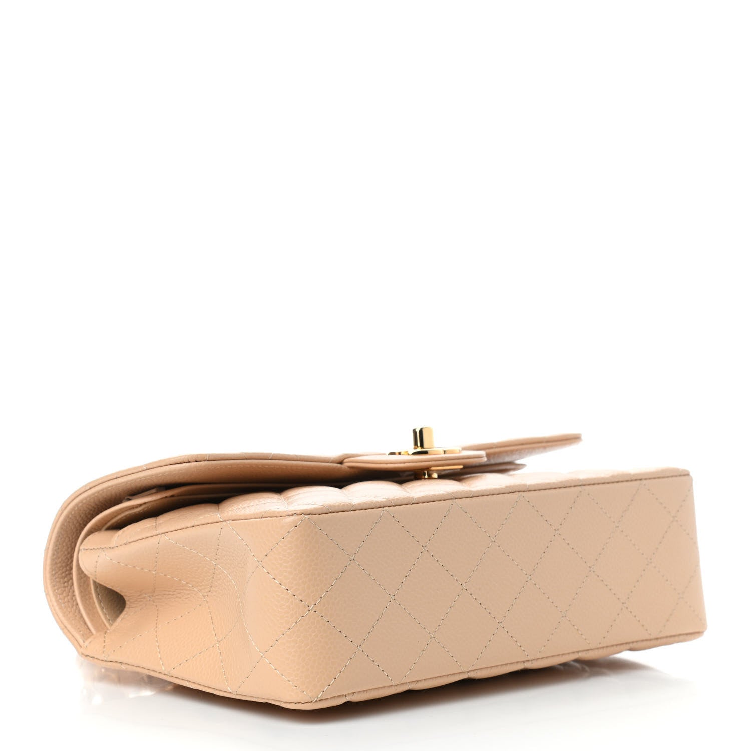 Chanel Caviar Quilted Small Double Flap Beige 4 of 10
