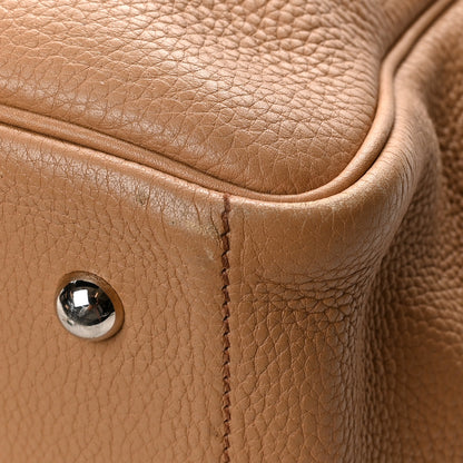 Hermes Taurillon Clemence Victoria II Cabas 35 Tabac Camel 11 of 13