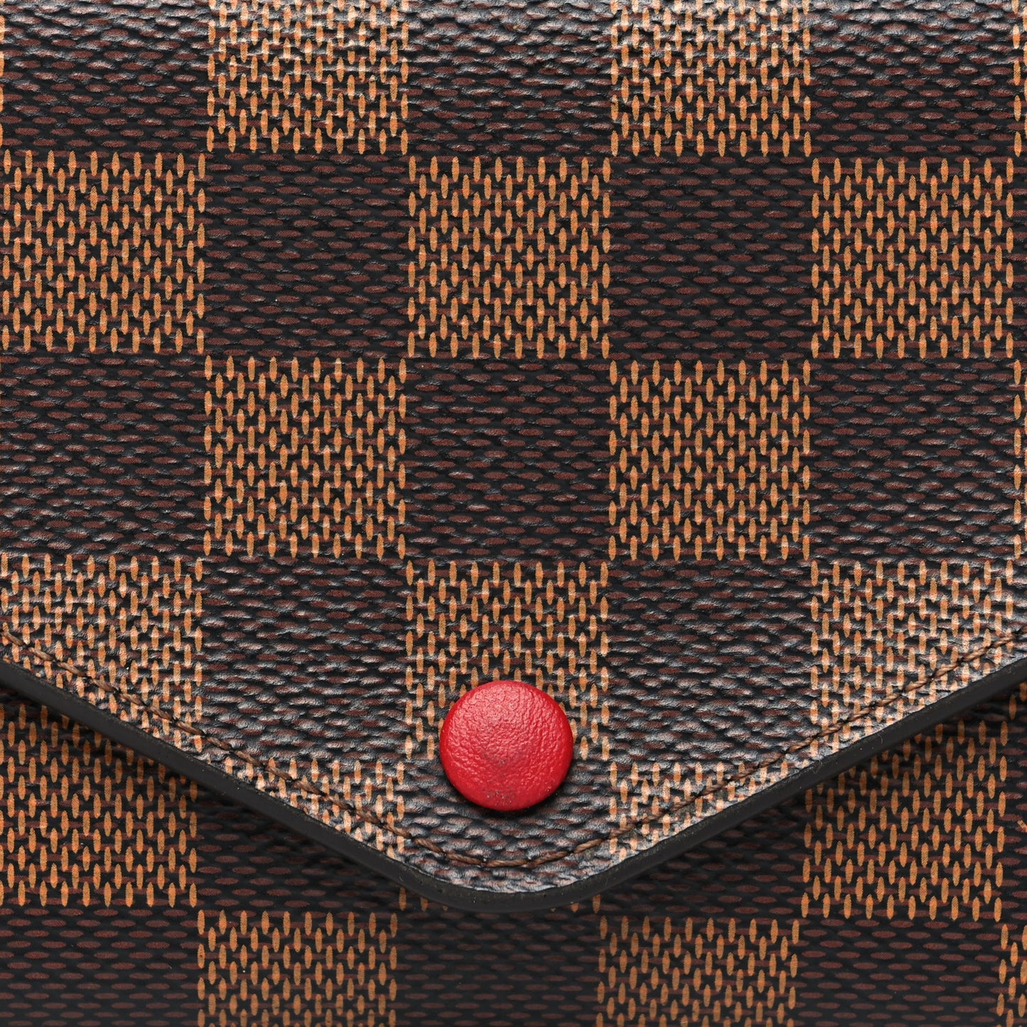 Damier Ebene Josephine Wallet Red