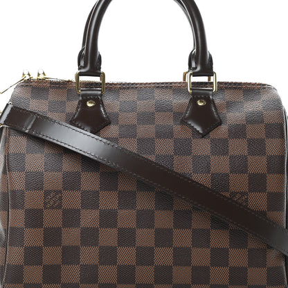 Louis Vuitton Damier Ebene Speedy Bandouliere 25 9 of 12