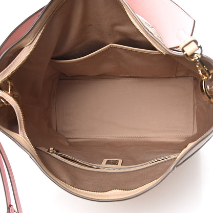 MCM Calfskin Ottomar Monogram Large Klara Hobo New Beige 5 of 12