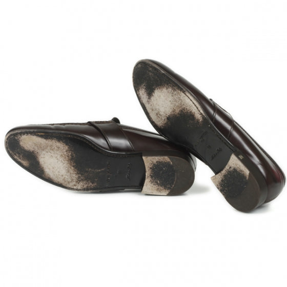 Damier Santiago Mens Loafers 10 Brown