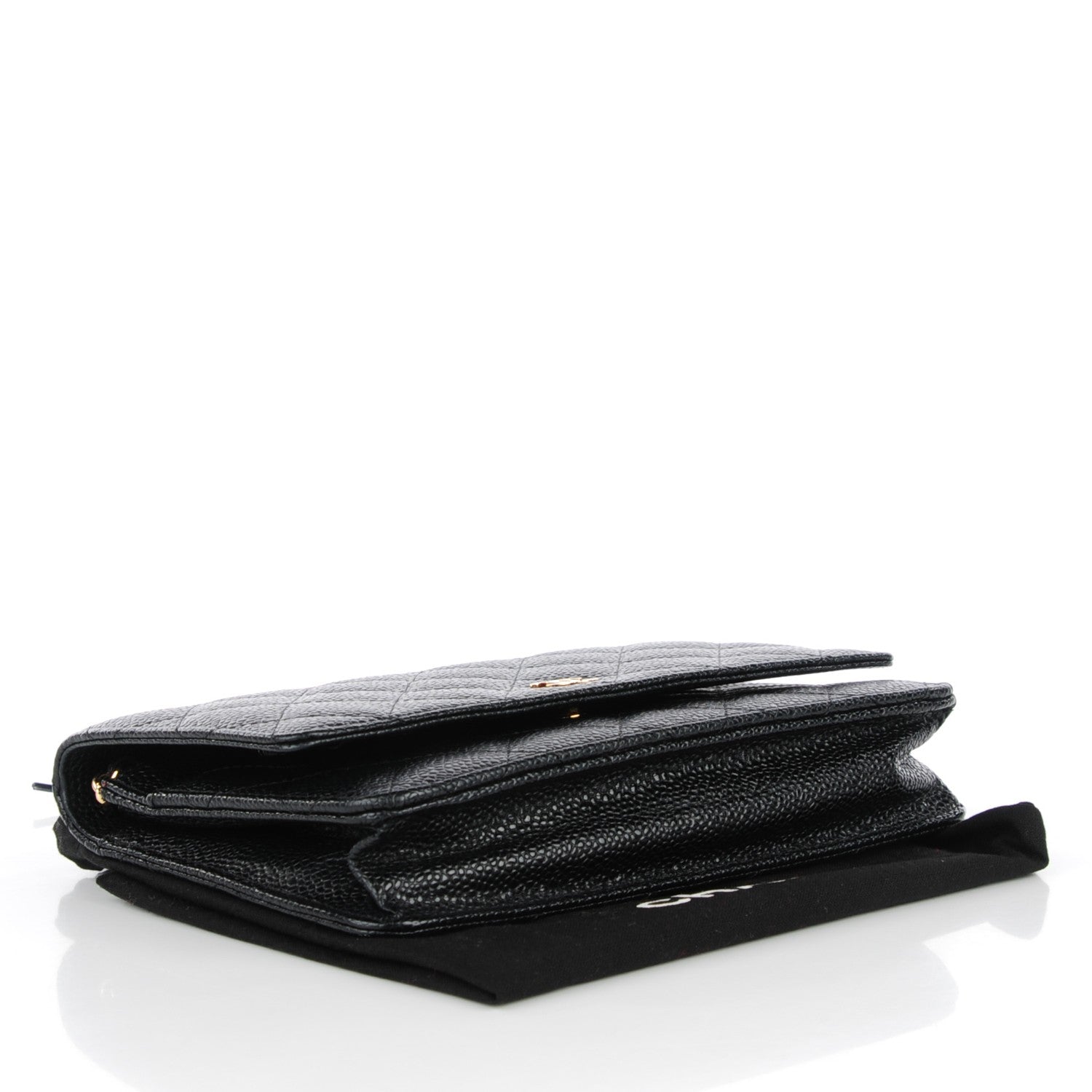 Chanel Caviar Quilted Wallet On Chain WOC Black 4 of 9