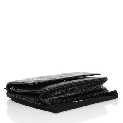 Chanel Caviar Quilted Wallet On Chain WOC Black 4 of 9