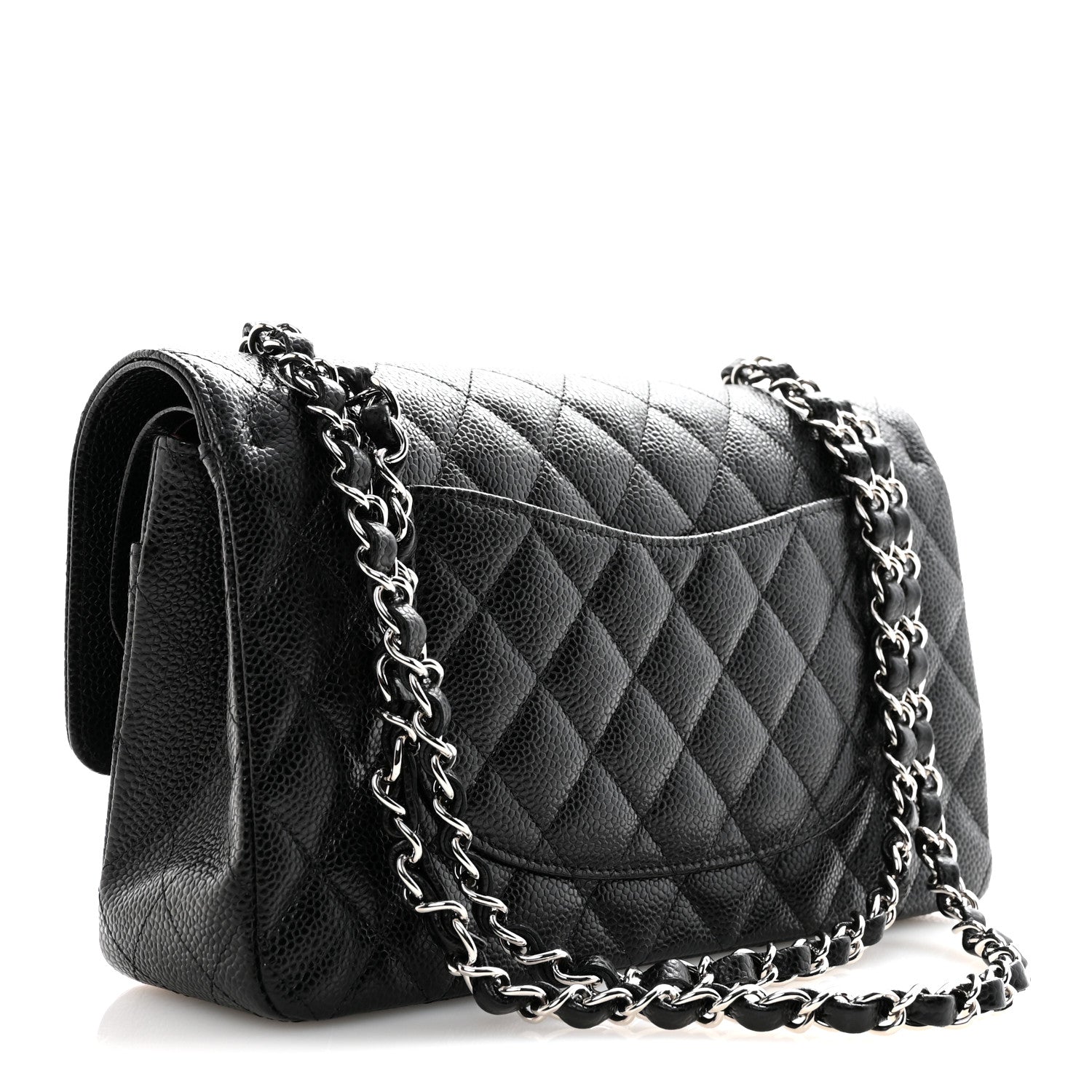Chanel Caviar Quilted Medium Double Flap Black 3 of 11